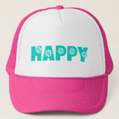 Happy Trucker Hat Trucker Pet (Voorkant)