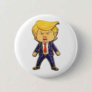 Happy Trump Pin Chibi Cartoon Funny Meme Pop Ronde Button 5,7 Cm