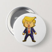 Happy Trump Pin Meme Angry Trump Pop Art Ronde Button 7,6 Cm (Voorkant /achterkant)