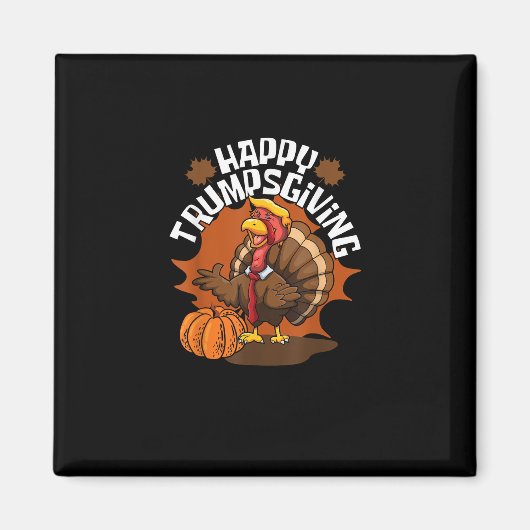 Happy Trumpsgiving Funny Thanksgiving Trumpkin Ver Magneet (Voorkant)