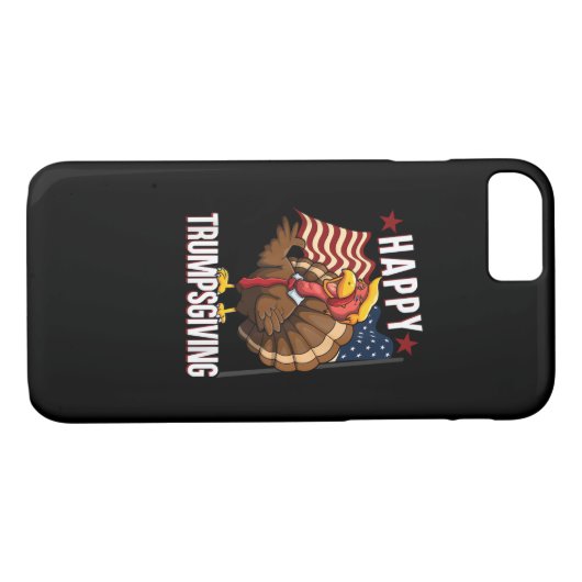 Happy Trumpsgiving Funny Thanksgiving Turkije Trum Case-Mate iPhone Case (Achterkant (Horizontaal))
