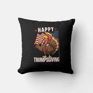 Happy Trumpsgiving Funny Thanksgiving Turkije Trum Kussen