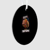 Happy Trumpsgiving Funny Thanksgiving Turkije Trum Ornament (voorkant)