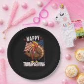 Happy Trumpsgiving Funny Thanksgiving Turkije Trum Papieren Bordje (Feest)