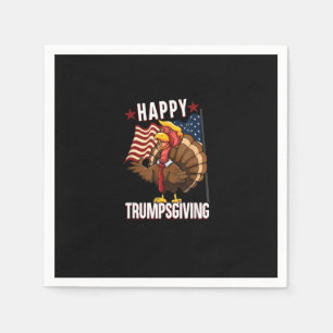 Happy Trumpsgiving Funny Thanksgiving Turkije Trum Servet