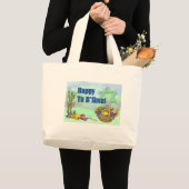 Happy Tu B'Shvat Grote Tote Bag (Voorkant (product))