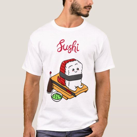 Happy Tuna Sushi T-shirt (Voorkant)