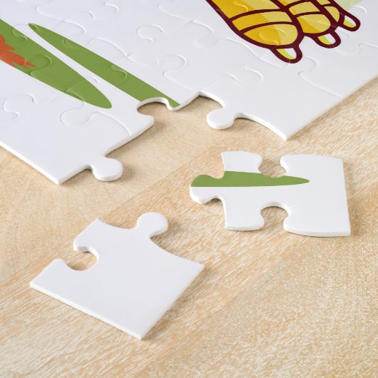 Happy Turkey Cartoon Legpuzzel (Zijkant)