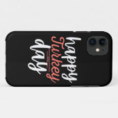 HAPPY TURKEY DAG grappige Thanksgiving kalkoen Case-Mate iPhone Case (Achterkant (horizontaal))