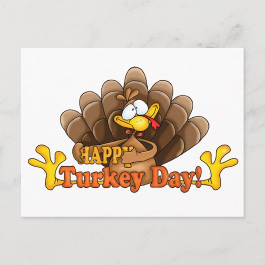 Happy Turkey Day Briefkaart (Voorkant)