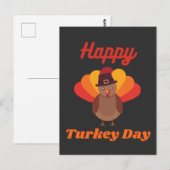 Happy Turkey Day Briefkaart (Voorkant / Achterkant)