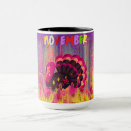 Happy Turkey Day Coffee Mok