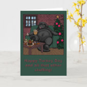 Happy Turkey Day en al dat andere vulling! Kaart (Gele Bloem)