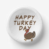 Happy Turkey Day Grappige Thanksgiving papieren ko Kommen (Voorkant)