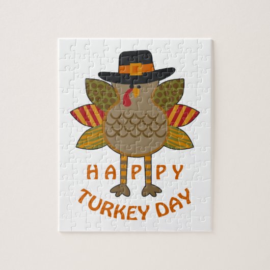 Happy Turkey Day Legpuzzel (Verticaal)