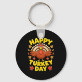 Happy Turkey Day Shirt Men Women Kids Family Thank Sleutelhanger (Voorkant)