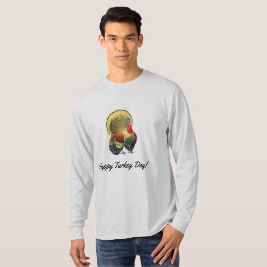 Happy Turkey Day T-shirt (Voorkant volledig)