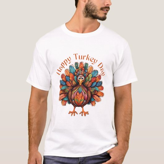 Happy Turkey Day T-shirt (Voorkant)