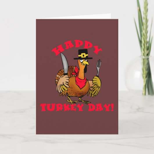 Happy Turkey Day T shirten, Hoodies, Sweats Feestdagen Kaart (Voorkant)