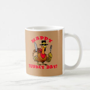 Happy Turkey Day T shirten, Hoodies, Sweats Koffiemok