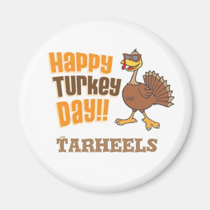 Happy Turkey Day Tarheels NC Magneet