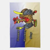 Happy Turkey Day Theedoek (Verticaal)