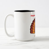 HAPPY TURKEY DAY Two-Tone COFFEE MOK (Links)