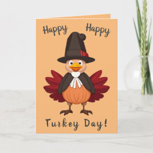 Happy Turkey Day (versie 2) Vakantie Kaart