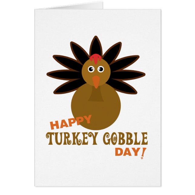 Happy Turkey Gobble Day Thanksgiving (Voorkant)