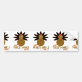 Happy Turkey Gobble Day Thanksgiving Bumpersticker (Voorkant)