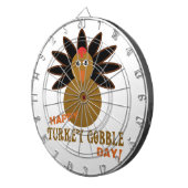 Happy Turkey Gobble Day Thanksgiving Dartbord (Voorkant Rechts)