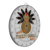 Happy Turkey Gobble Day Thanksgiving Dartbord (Voorkant Links)