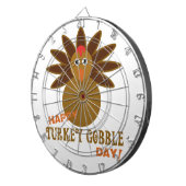 Happy Turkey Gobble Day Thanksgiving Dartbord (Voorkant Rechts)