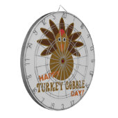 Happy Turkey Gobble Day Thanksgiving Dartbord (Voorkant Links)