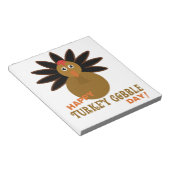 Happy Turkey Gobble Day Thanksgiving Notitieblok (Schuin)