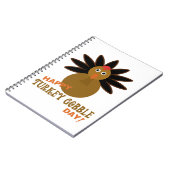 Happy Turkey Gobble Day Thanksgiving Notitieboek (Linkerzijde)