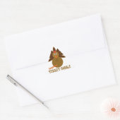 Happy Turkey Gobble Day Thanksgiving Sticker (Envelop)