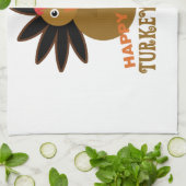 Happy Turkey Gobble Day Thanksgiving Theedoek (Gevouwen)