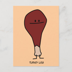 Happy Turkey Leg Drumstick-eiwit Briefkaart