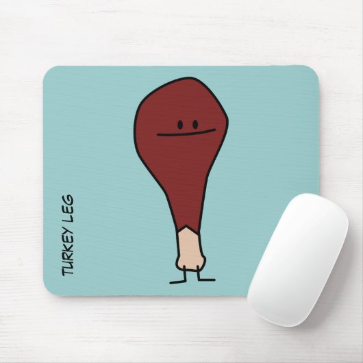 Happy Turkey Leg Drumstick-eiwit Muismat (Met muis)