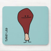 Happy Turkey Leg Drumstick-eiwit Muismat (Voorkant)