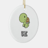 Happy Turtle 5K Keramisch Ornament (Rechts)