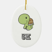 Happy Turtle 5K Keramisch Ornament (Voorkant)