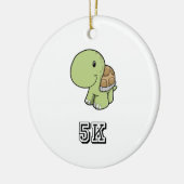 Happy Turtle 5K Keramisch Ornament (Links)