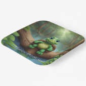 Happy Turtle Birthday Papieren Bordje (Gebogen)