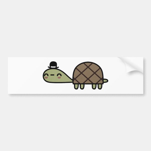 Happy Turtle Bumpersticker (Voorkant)