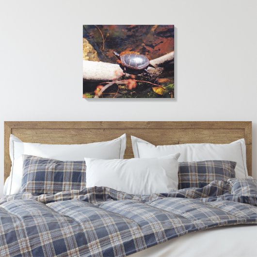 Happy Turtle Canvas Afdruk (Insitu (Slaapkamer))