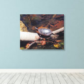Happy Turtle Canvas Afdruk (Insitu (Houten vloer))
