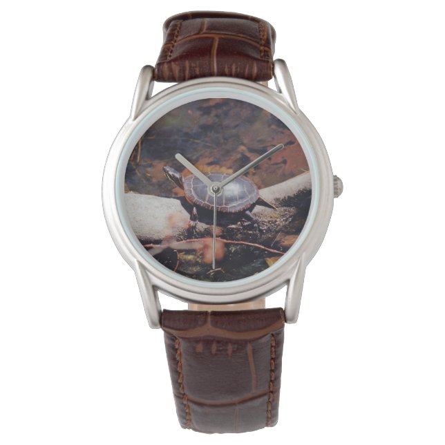 Happy Turtle Horloge (Voorkant)