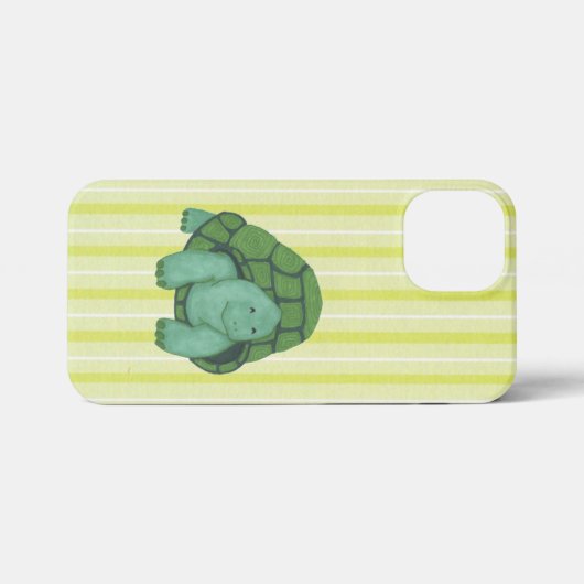 Happy Turtle iPhone Hoesje (Achterkant horizontaal)